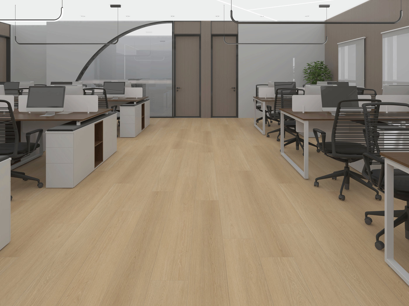 A room finished in Berlin Loft Whisper Woods Lite flooring