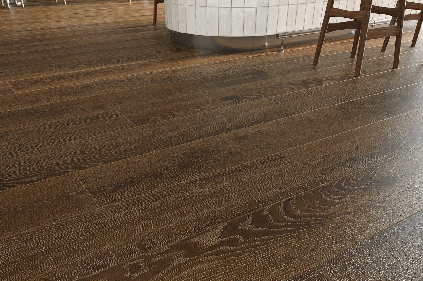 A room finished in Espresso Apres flooring