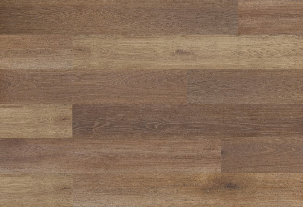 Forged Brown flooring from the Blue Armor collection, shown as a plank swatch