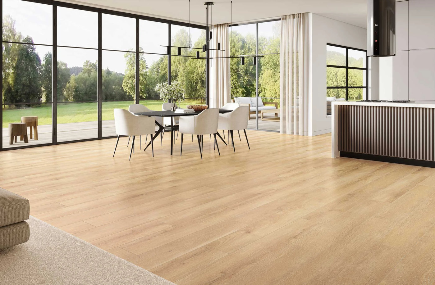 A room finished in Galao Apres flooring