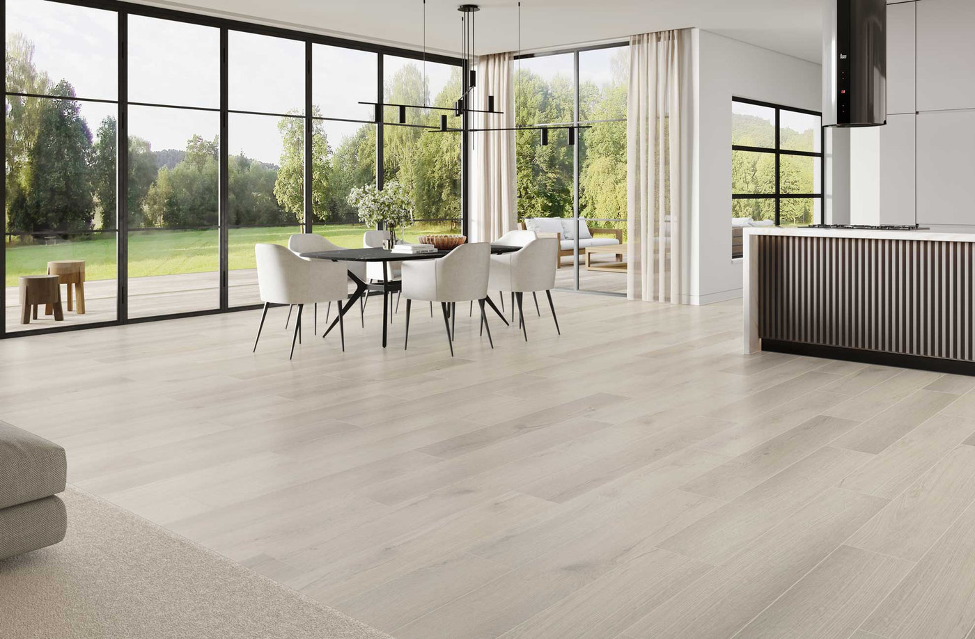 A room finished in Latte Apres flooring