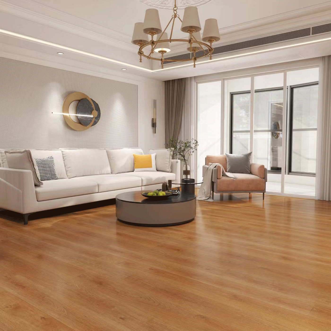 A room finished in Loire Valley Whisper Woods Lite flooring