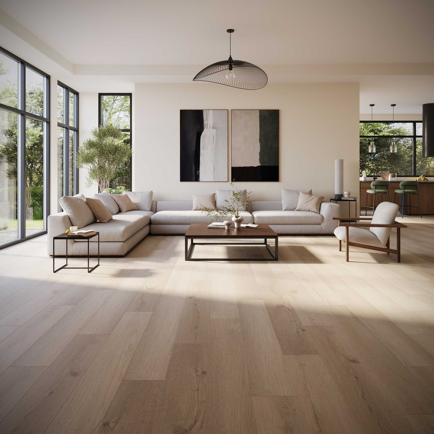 A room finished in Macchiato Apres flooring