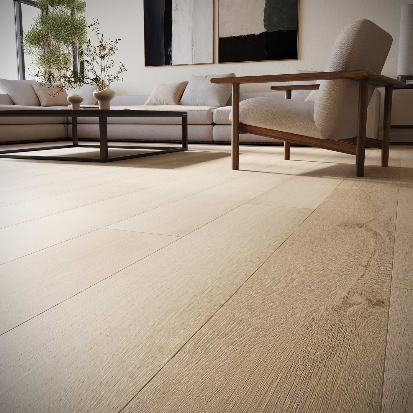 Macchiato flooring from the Apres collection, shown as a plank swatch