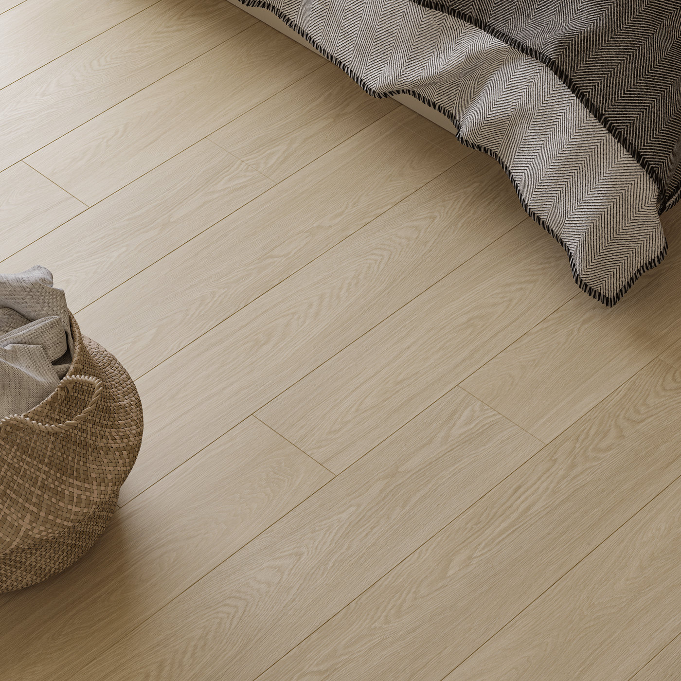 Pacific Dune flooring from the Iris 8mm collection, shown as a plank swatch