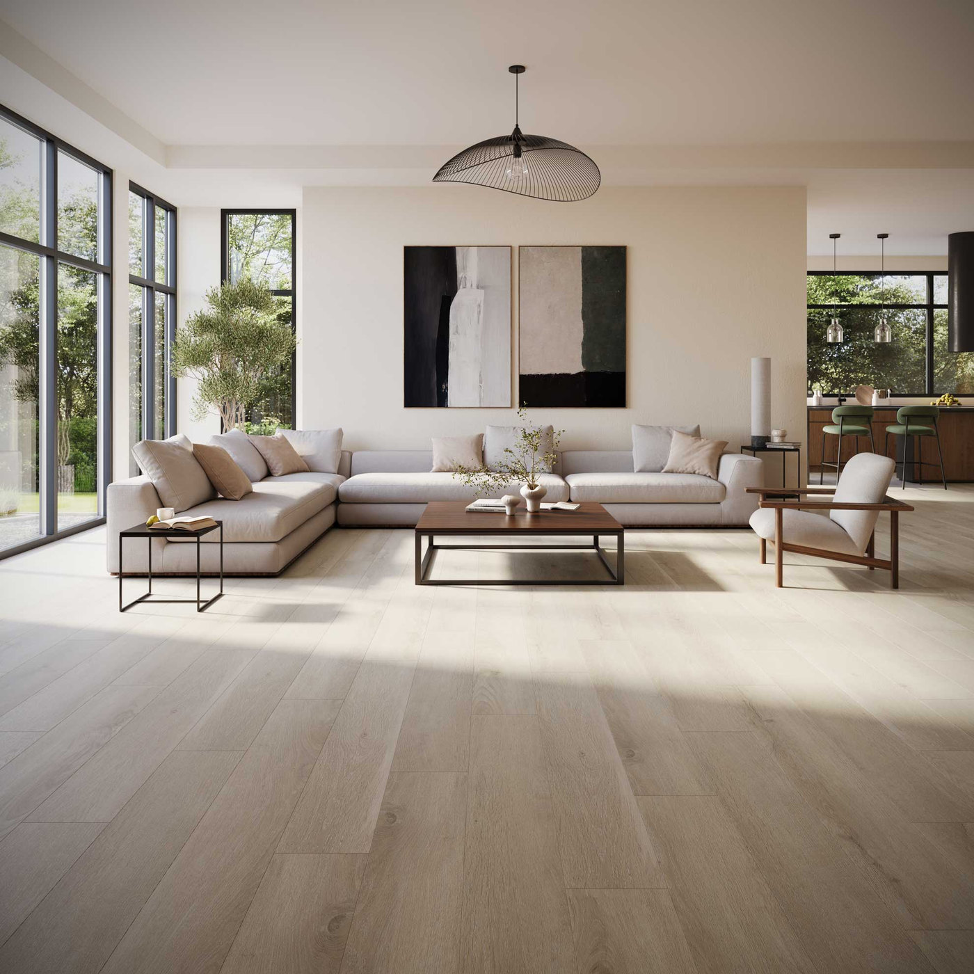 A room finished in Panna Apres flooring