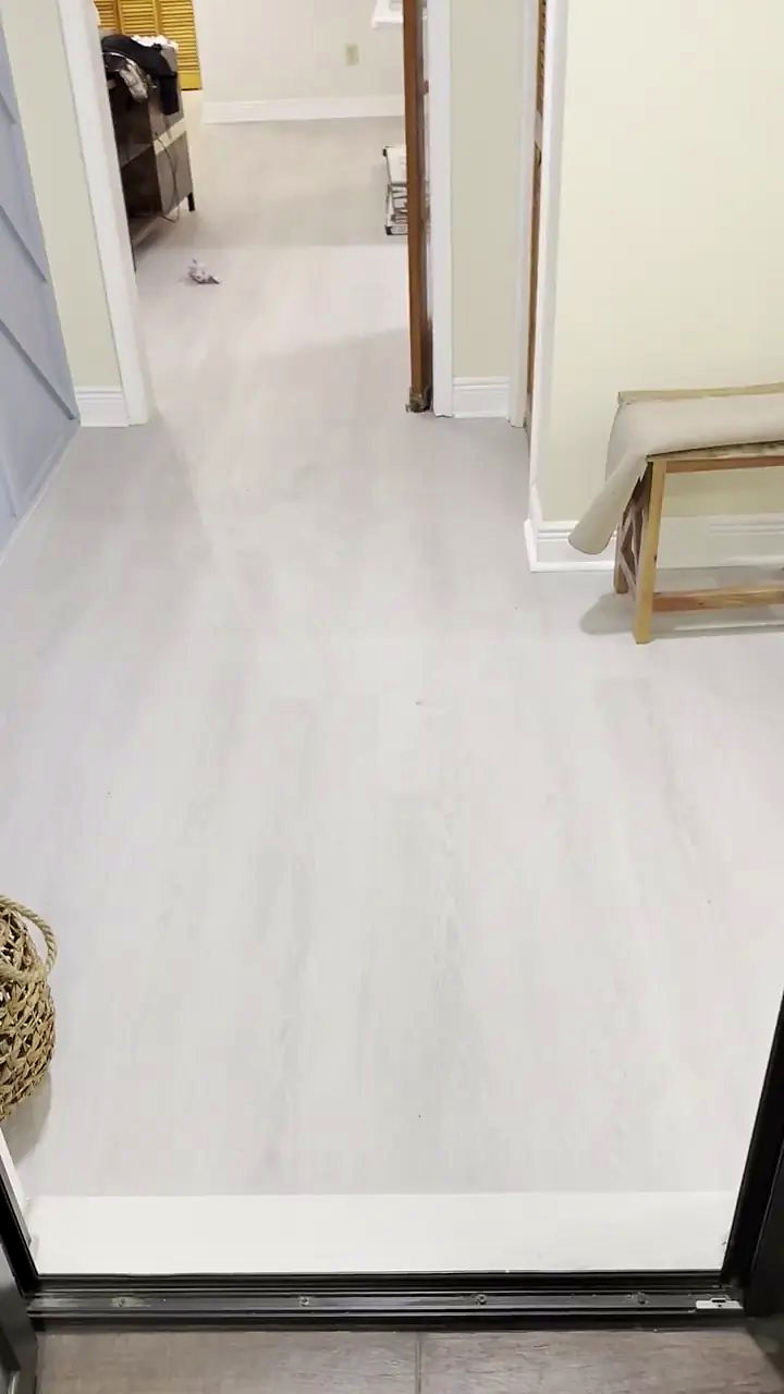 Blass Gray vinyl plank flooring installed by Ozzifloors in Parkland