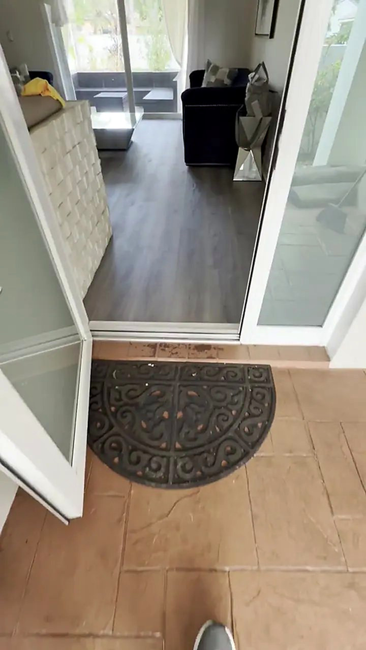 Vinyl plank flooring installed in a Pompano Beach home